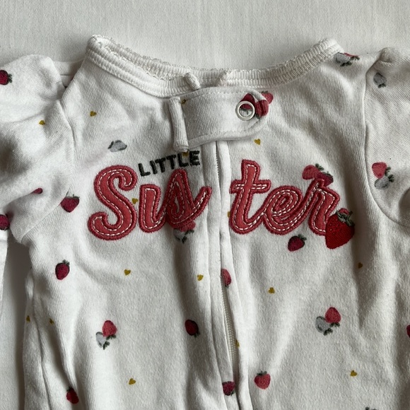 Bundle of 3 Cloud Island/ Carter’s Cotton Sleepers Size Newborn - Picture 8 of 14